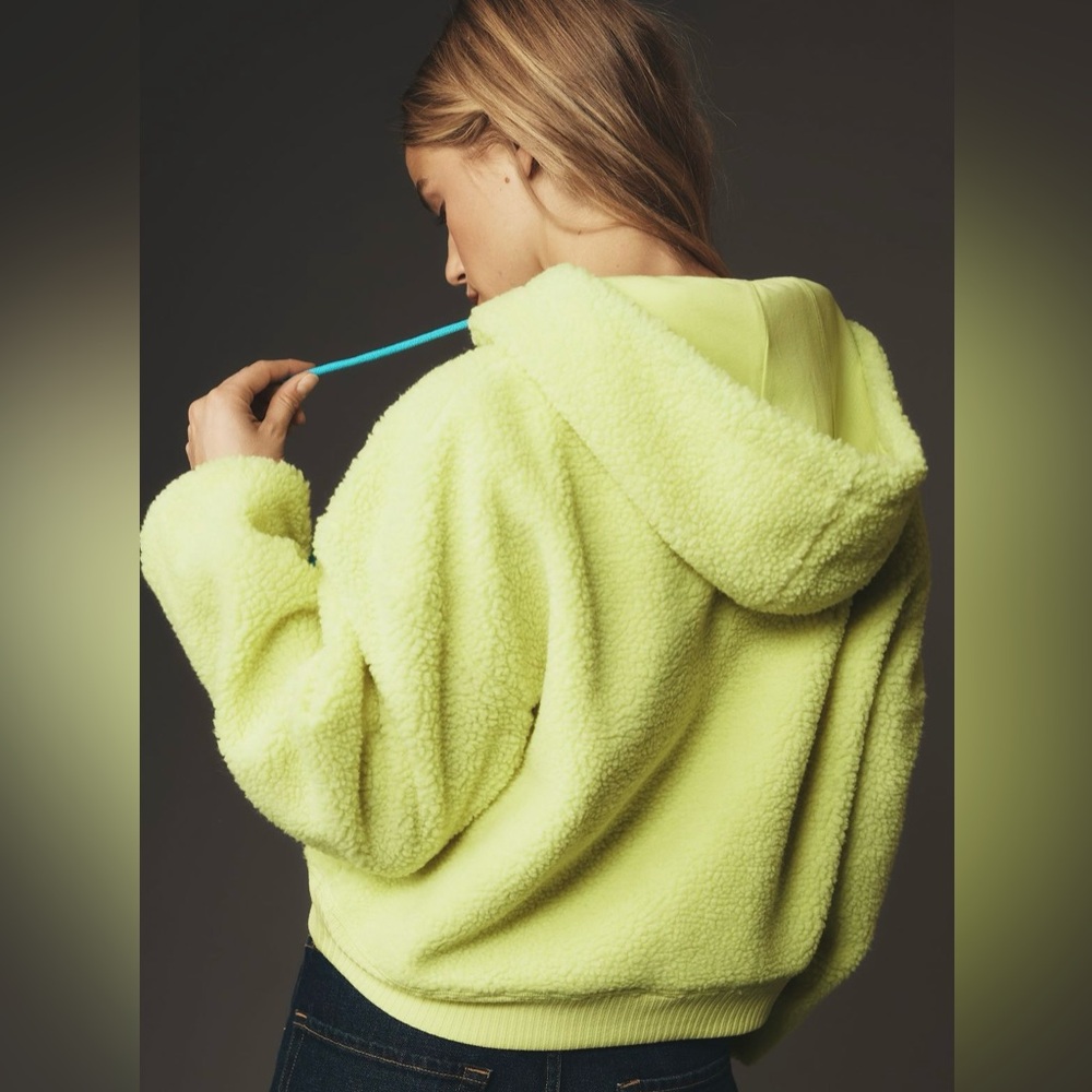NWT Porridge Quinn Sherpa Fleece Hoodie (Anthropologie) - Picture 2 of 5